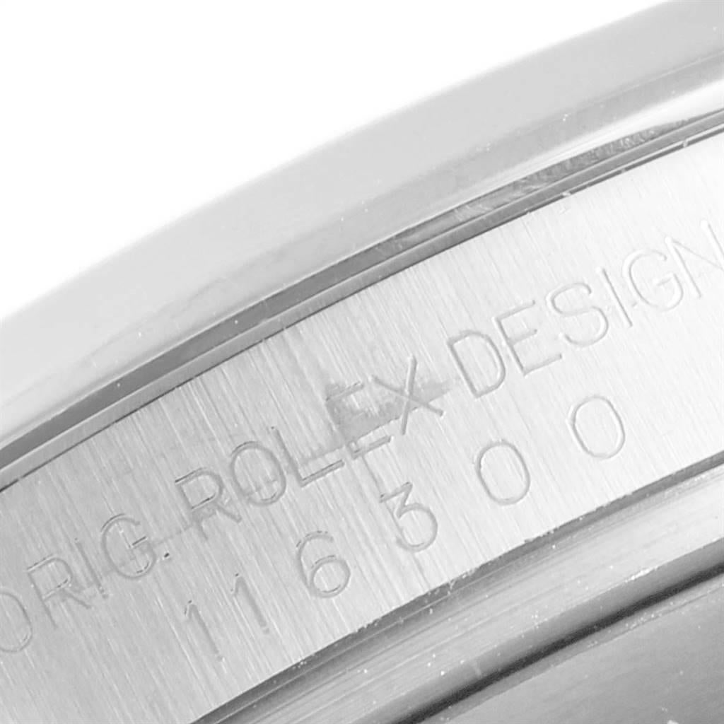 Rolex Datejust II White Dial Steel Men's Watch 116300 Box Card 4