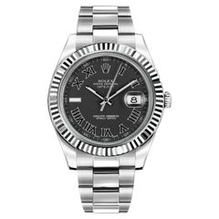 Rolex Datejust II Auto Steel Men's Oyster Bracelet Roman Dial Watch 116334