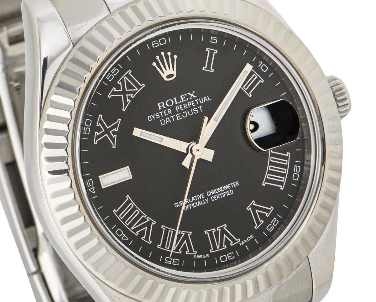 Men's Rolex Datejust II Black Dial 116334