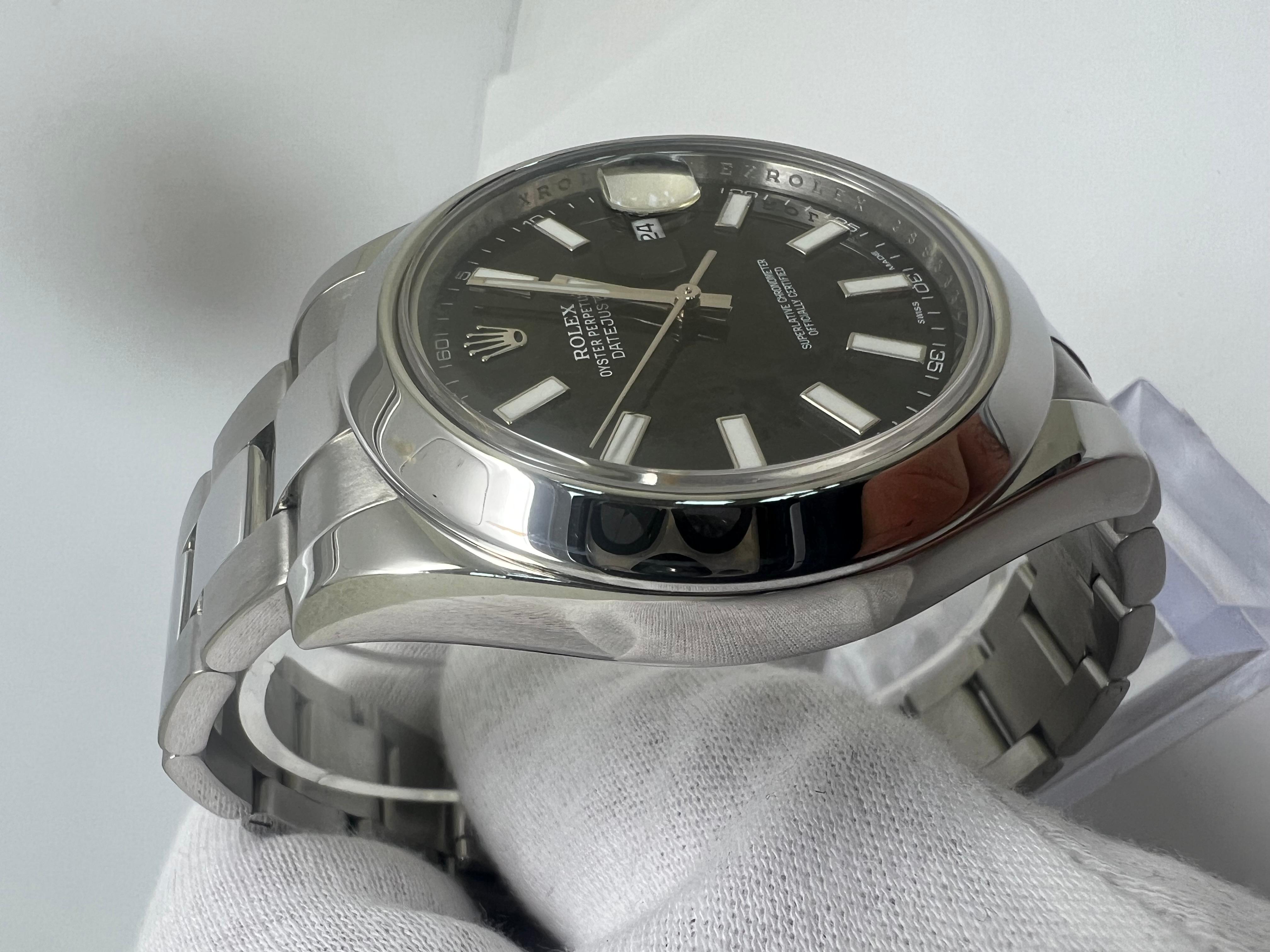 Rolex Datejust II Schwarze Herrenuhr - 116300

hervorragender Zustand

alle Originalteile von Rolex!

kommt mit Rolex Box und Zertifikat

Kostenloser Versand über Nacht

mit Vertrauen einkaufen 

Evita Diamonds