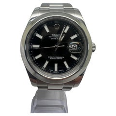 Rolex Datejust II Black Men's Watch, 116300