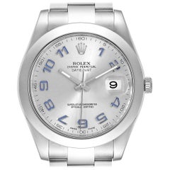 Rolex Datejust II Blue Numerals Steel Men’s Watch 116300 Box
