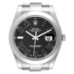 Rolex Datejust II Grey Dial Oyster Bracelet Steel Men's Watch 116300