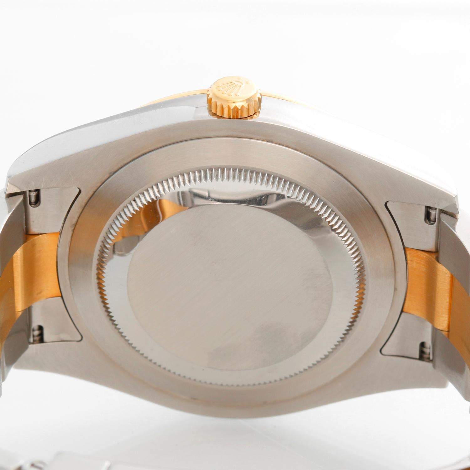 Rolex Datejust II Men's 2-Tone Watch 116333 Black Arabic Dial 1
