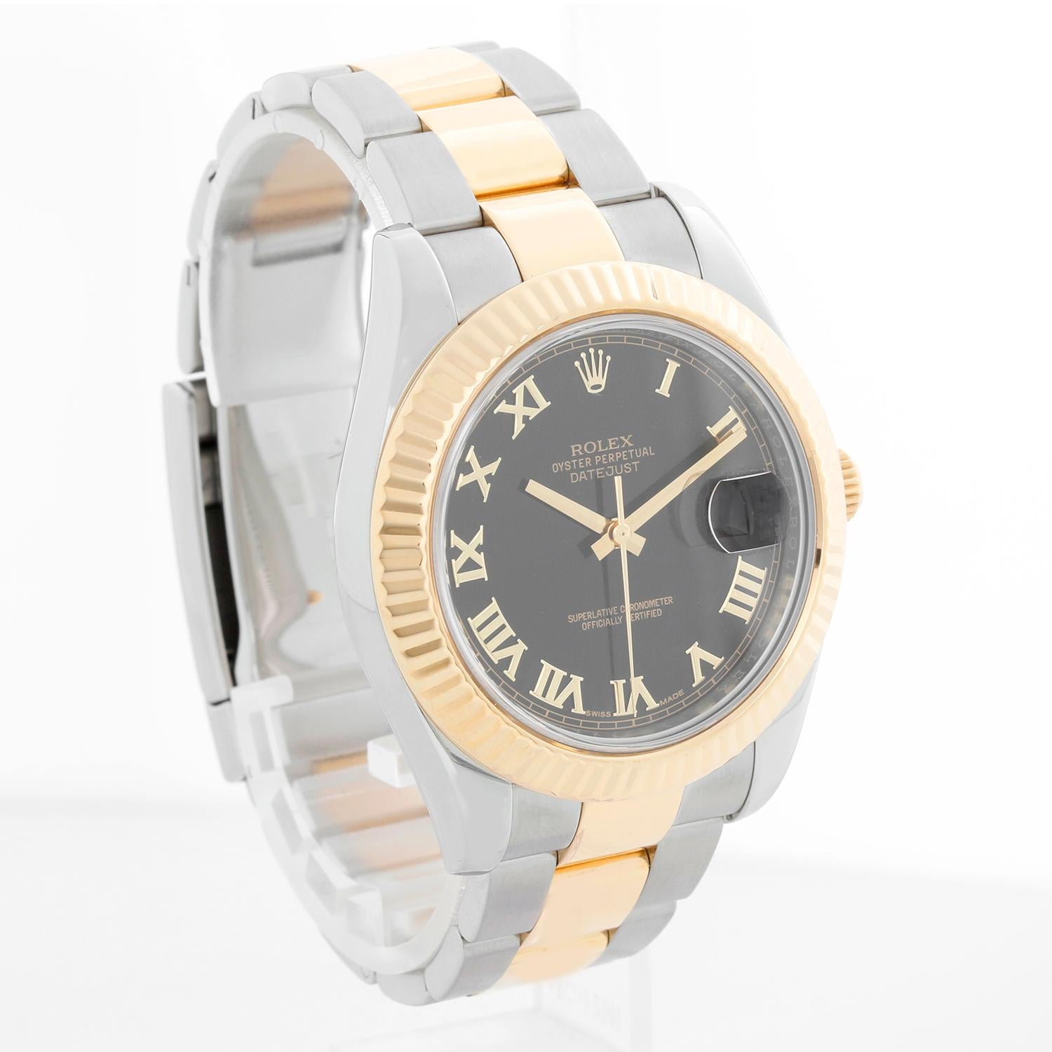 Rolex Datejust II  Herrenuhr 2-Ton 41mm 116333 im Zustand „Hervorragend“ im Angebot in Dallas, TX