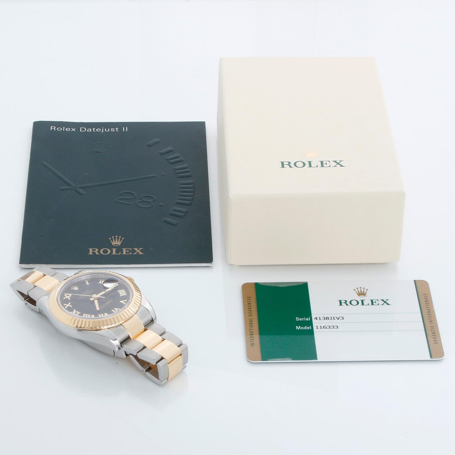 Rolex Datejust II  Men's 2-Tone 41mm Watch 116333 3
