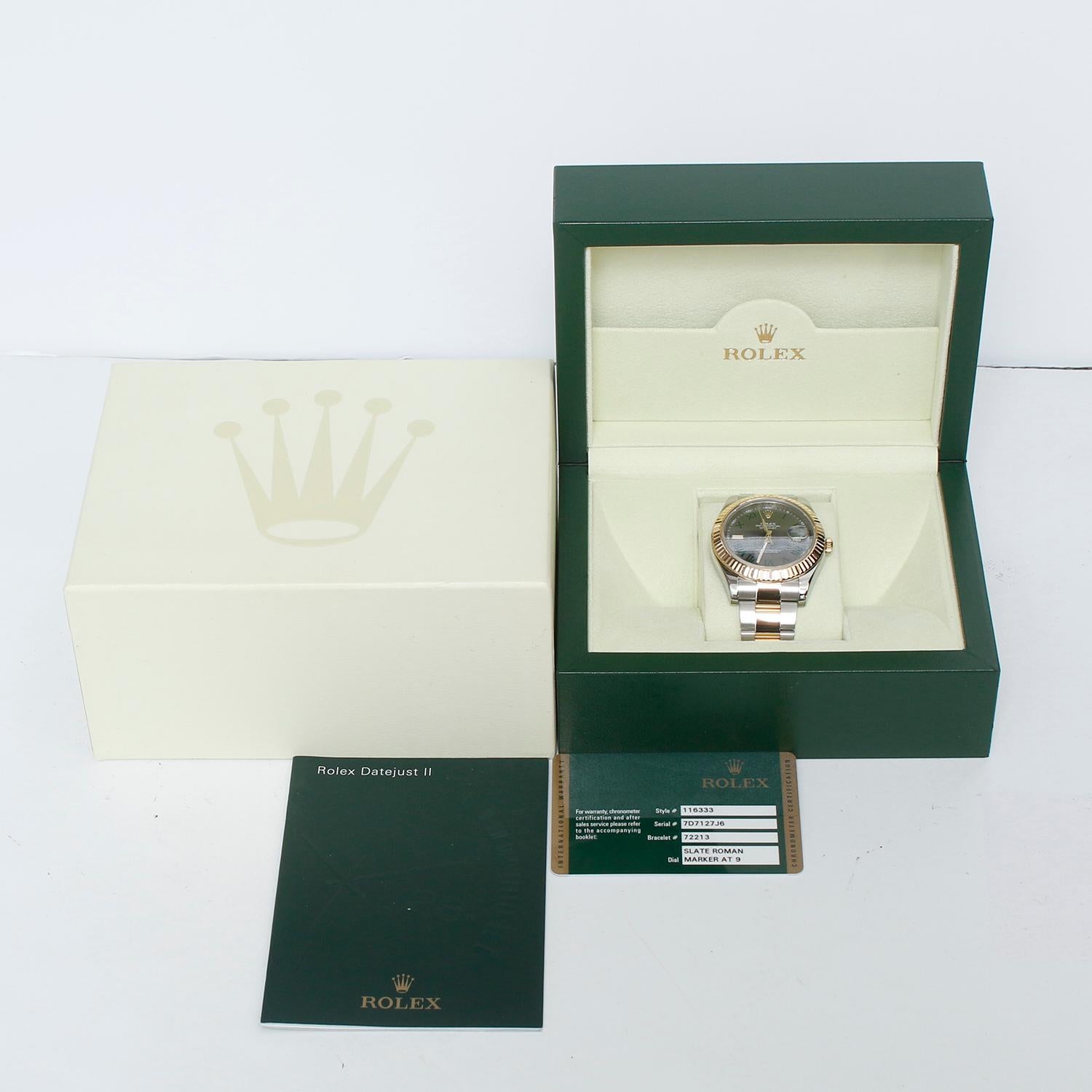Rolex Datejust II  Montre homme 2 tons acier et or 41 mm 116333 en vente 1