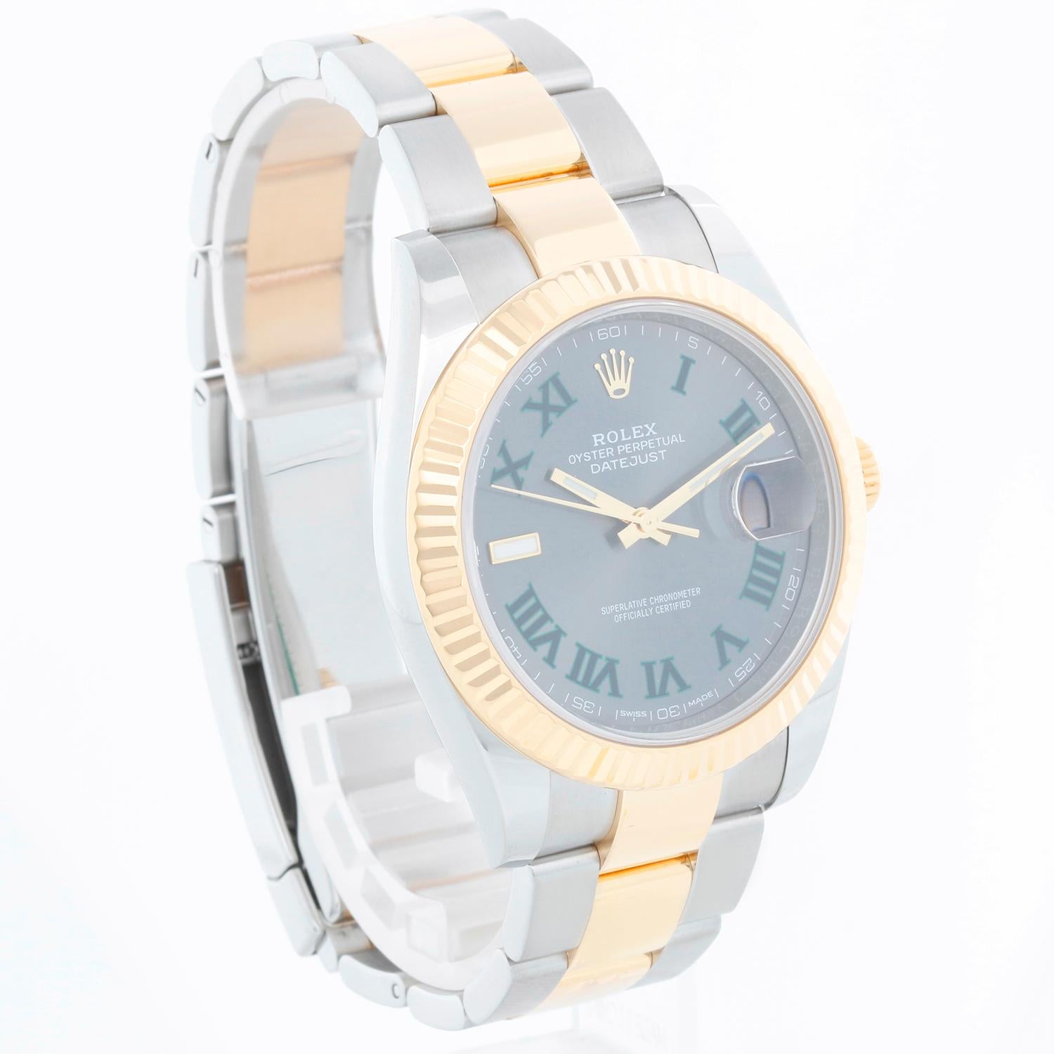 Rolex Datejust II  Men's 2-Tone Steel & Gold 41mm Watch 126333 For Sale 2