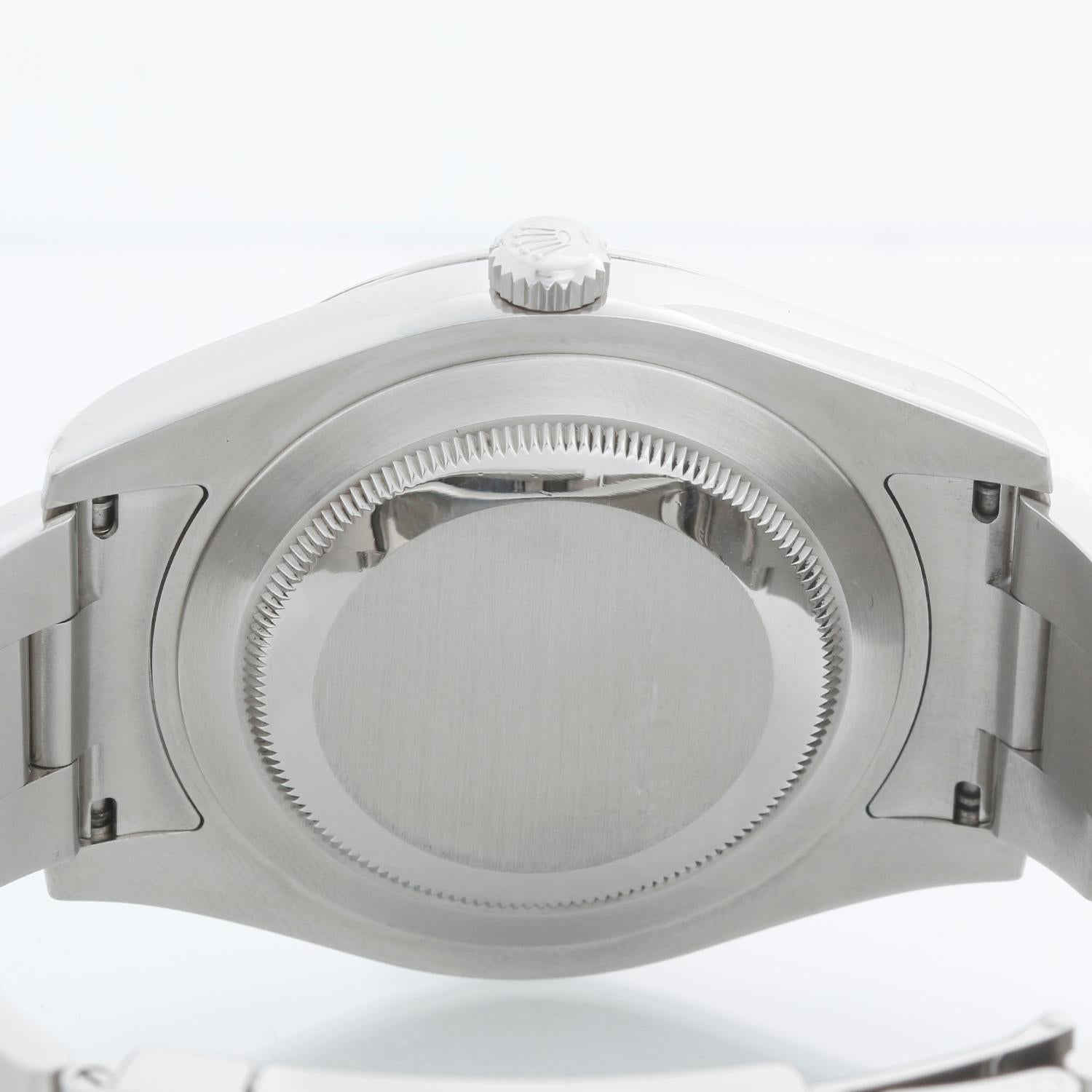 Reloj Rolex Datejust II de acero inoxidable con esfera plateada de 41 mm para hombre 116300 en venta 1