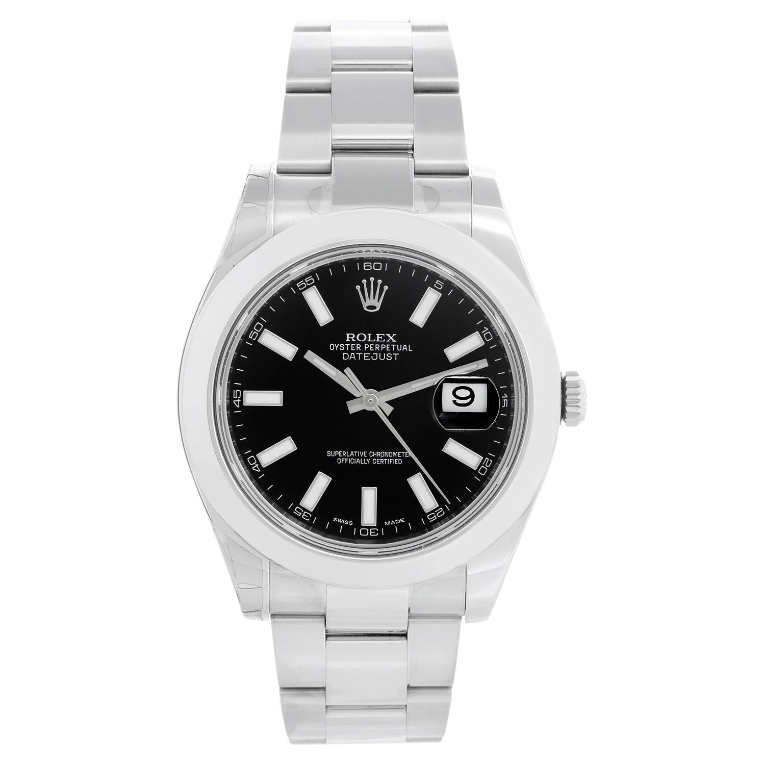 Rolex Datejust II Men's 41mm Stainless Steel Watch 116300 For Sale