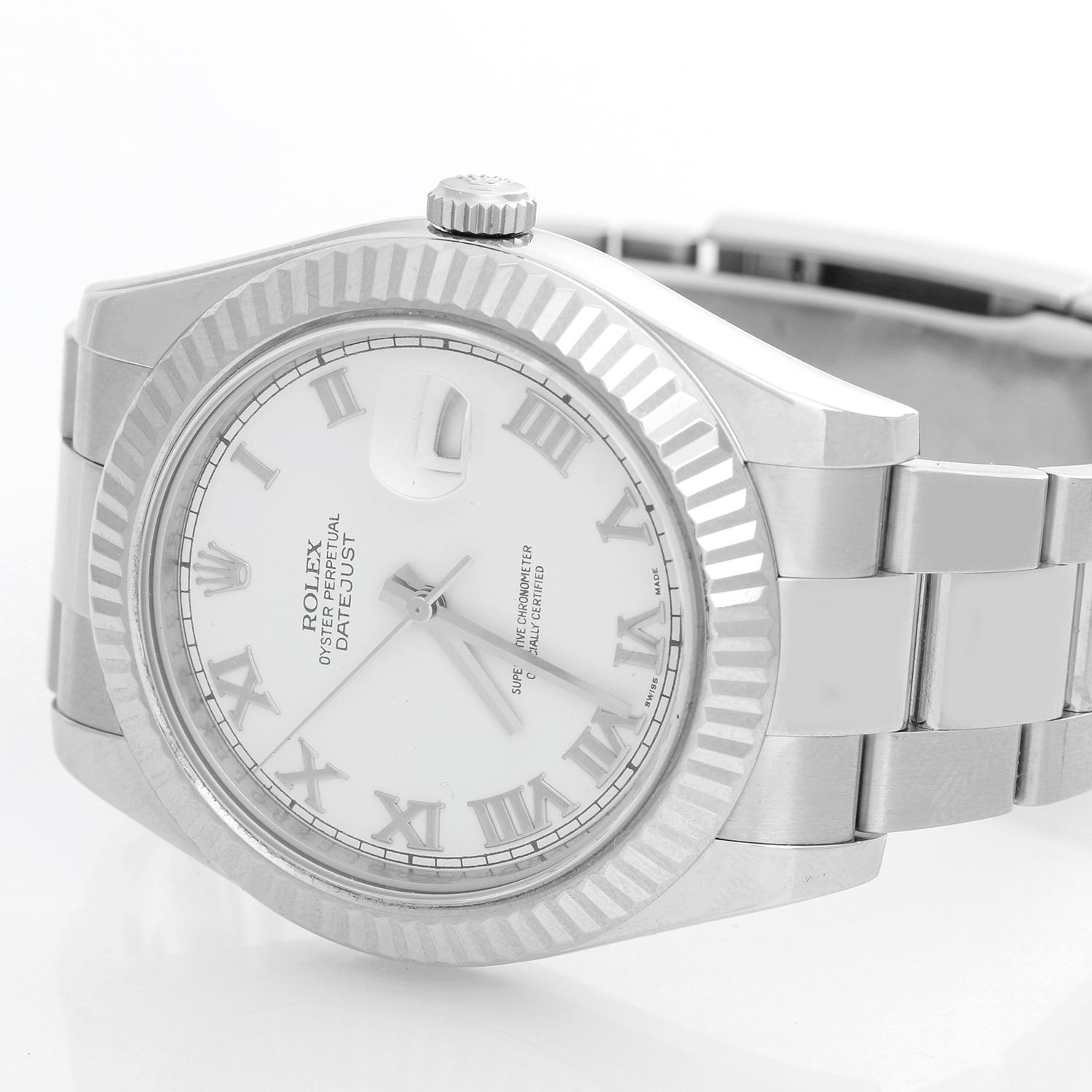 Rolex Datejust II Men's Stainless Steel Watch 116334 1