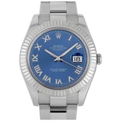 Rolex Datejust II Oystersteel Roman Numeral Watch 116334