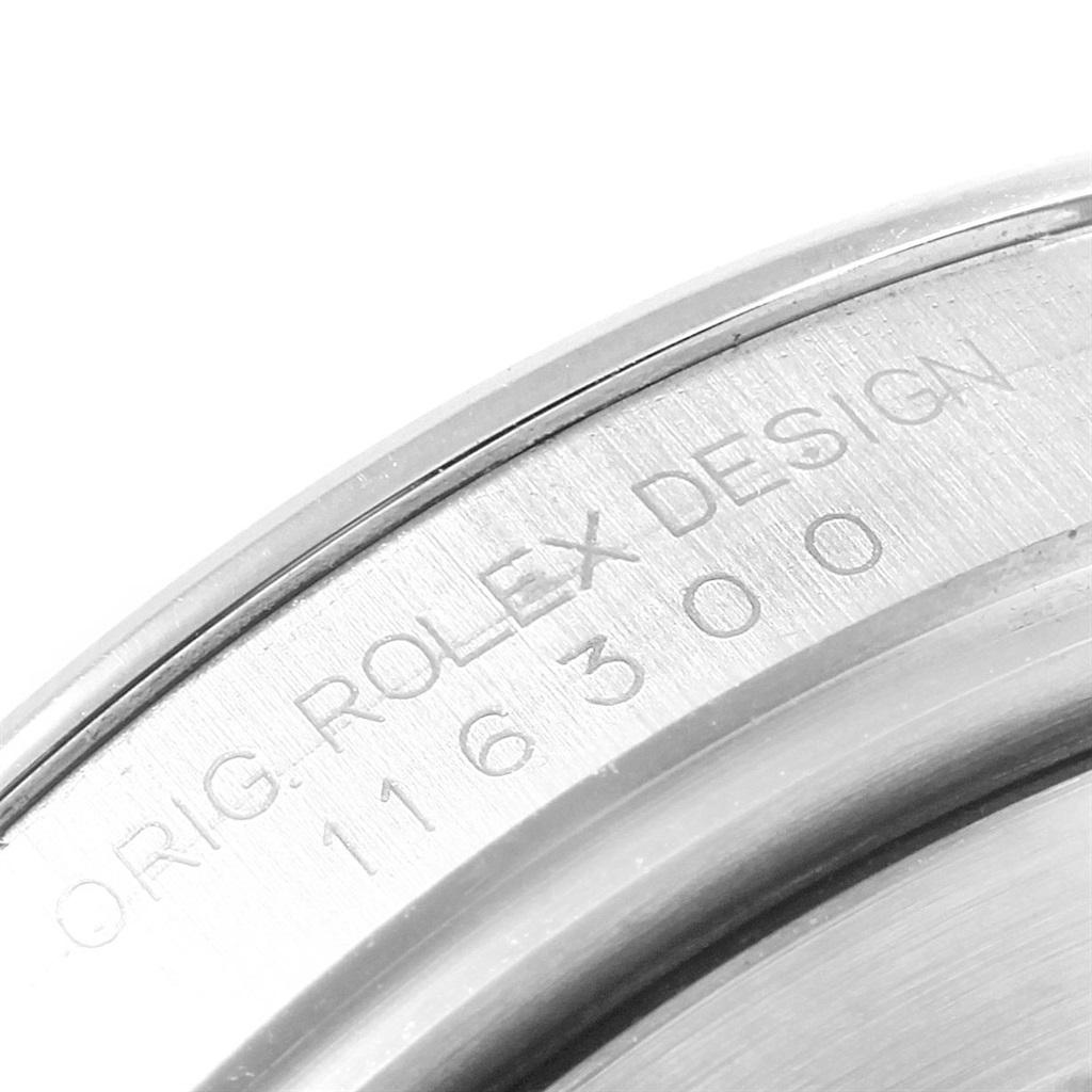 Rolex Datejust II Silver Arabic Dial Steel Men's Watch 116300 For Sale 1