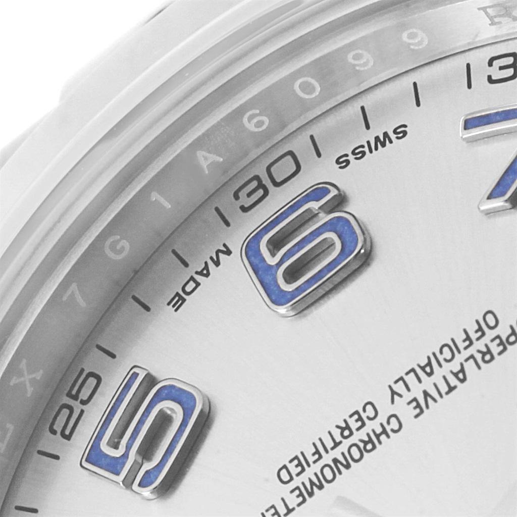 Rolex Datejust II Silver Arabic Dial Steel Men's Watch 116300 For Sale 2