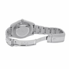 Rolex Datejust II Stainless Steel Black Roman Dial Watch 116300