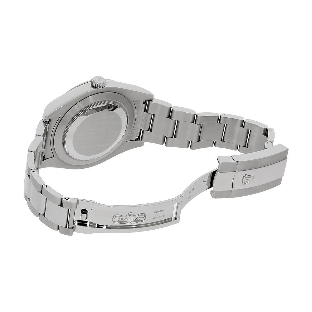 Men's Rolex Datejust II Stainless-Steel Blue Index Dial Watch 116334