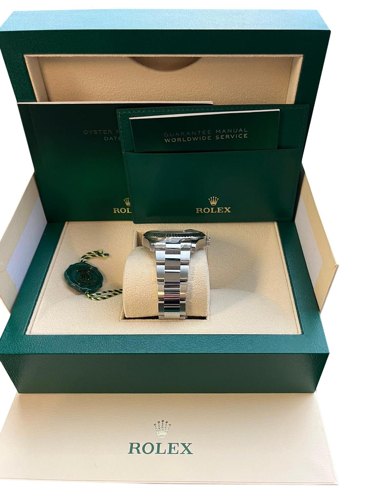 Rolex Datejust II 41 mm Edelstahl Diamant-Zifferblatt Herren Oyster-Uhr 116334 im Angebot 11