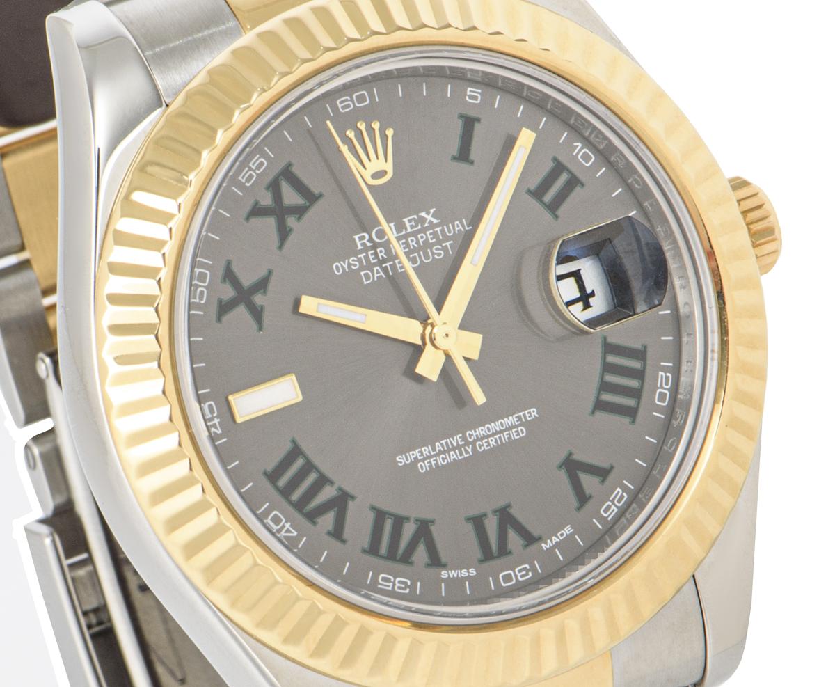 Rolex Datejust II Steel and Gold Wimbledon Dial 116333 Watch 1