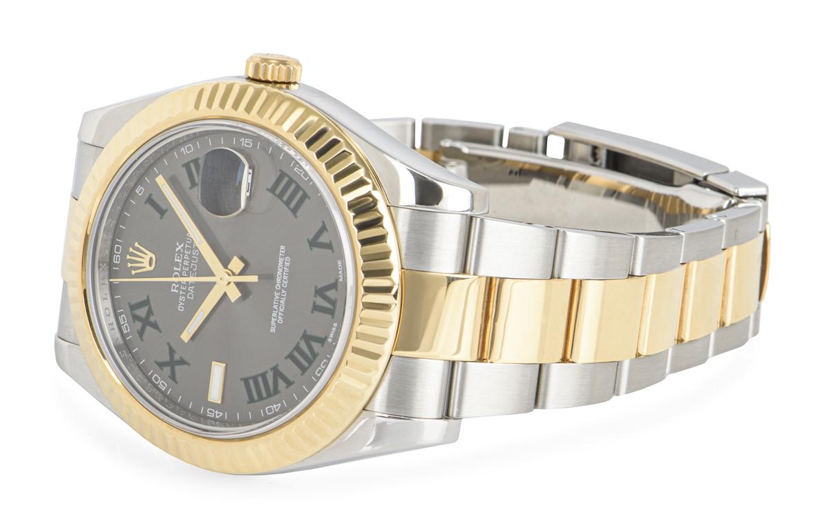 Rolex Datejust II Steel and Gold Wimbledon Dial 116333 Watch 2