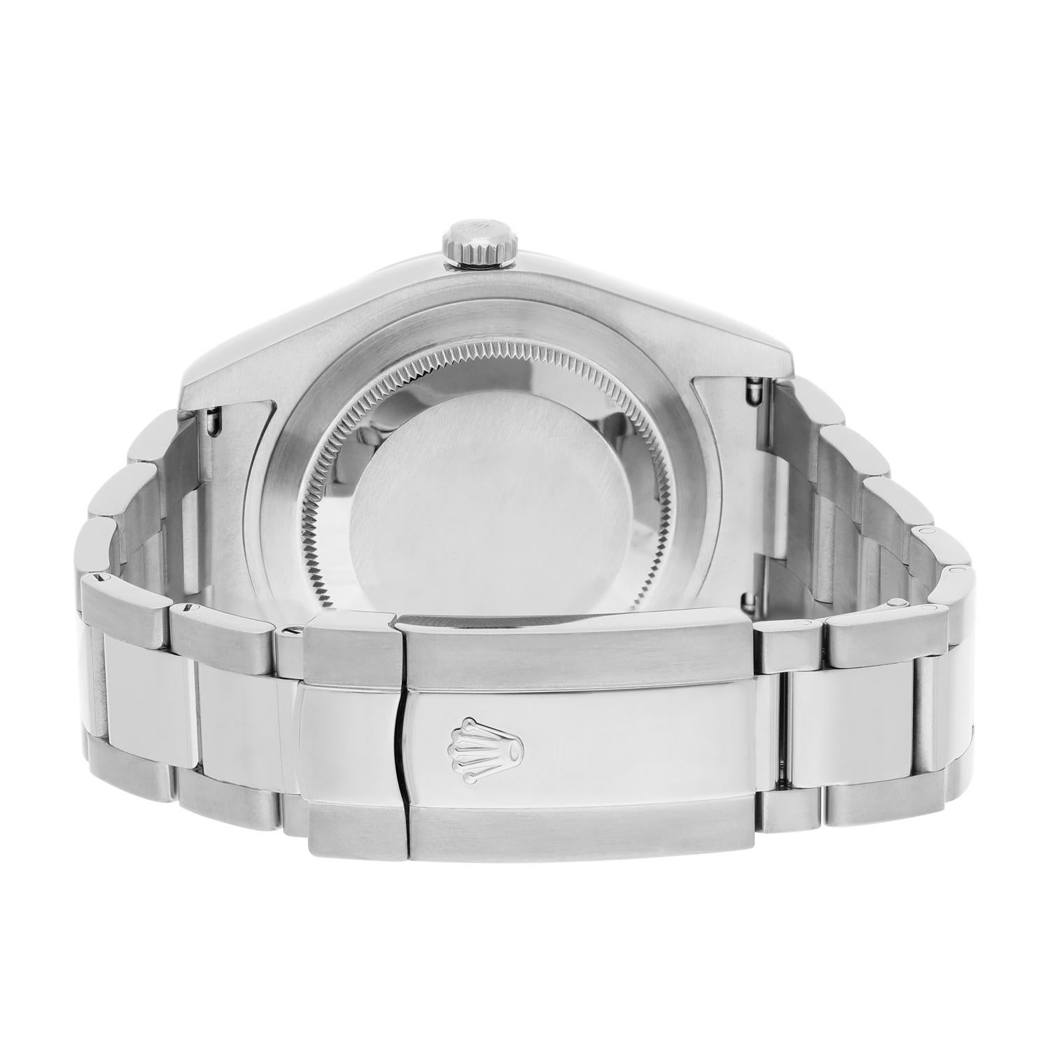 Rolex Datejust II Steel Blue Roman Dial Oyster Bracelet Mens 41mm Watch 116300 For Sale 4