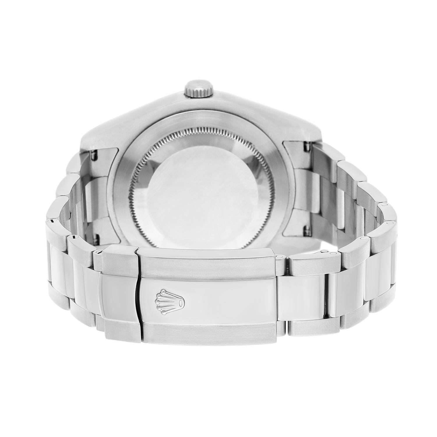 Rolex Datejust II Steel Blue Roman Dial Oyster Bracelet Mens 41mm Watch 116334 3