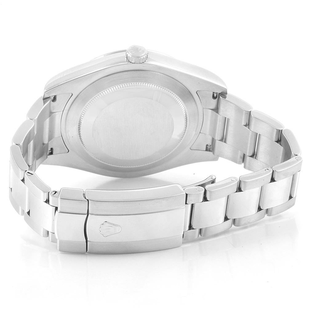 Rolex Datejust II Steel White Gold Blue Roman Dial Watch 116334 For Sale 2