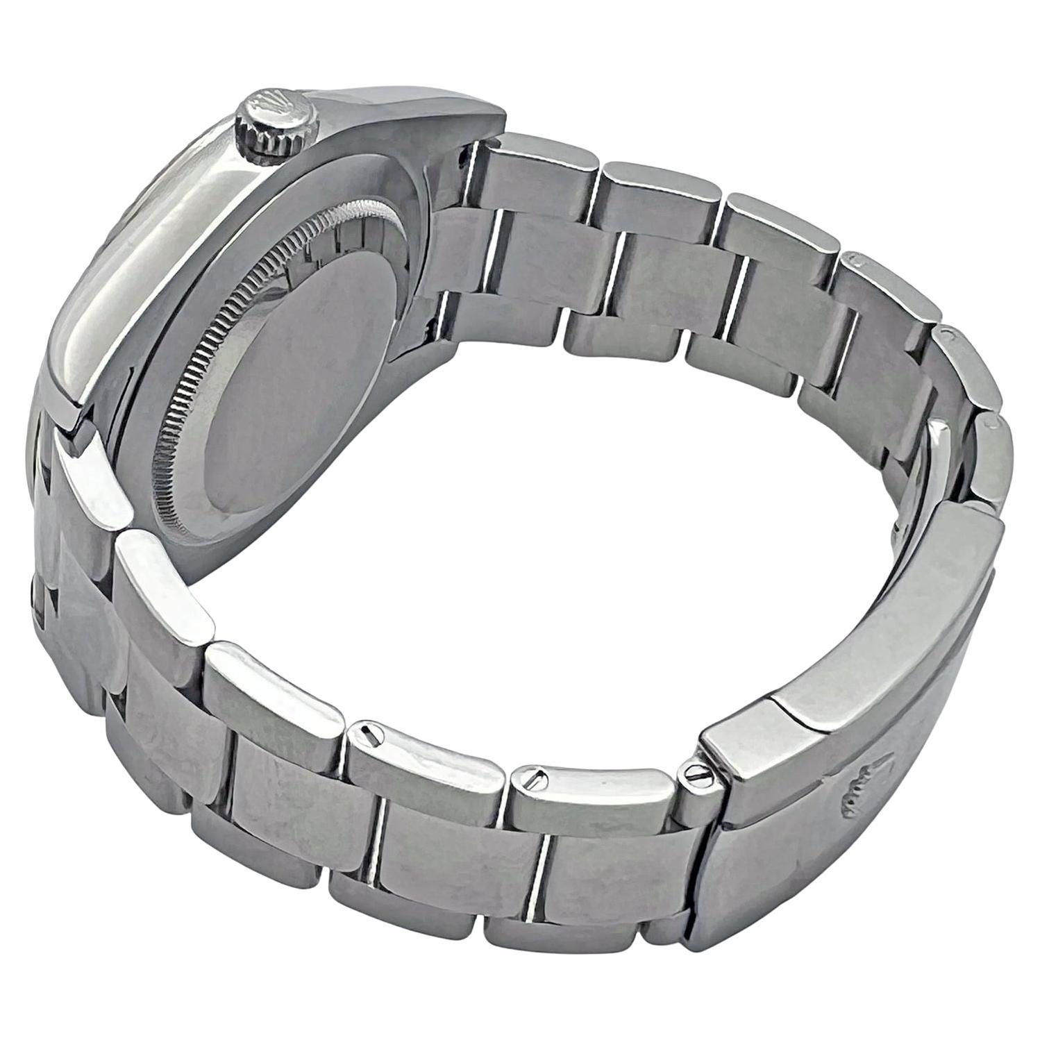 Women's or Men's Rolex Datejust II Steel White Gold Wristwatch Ref. 116334