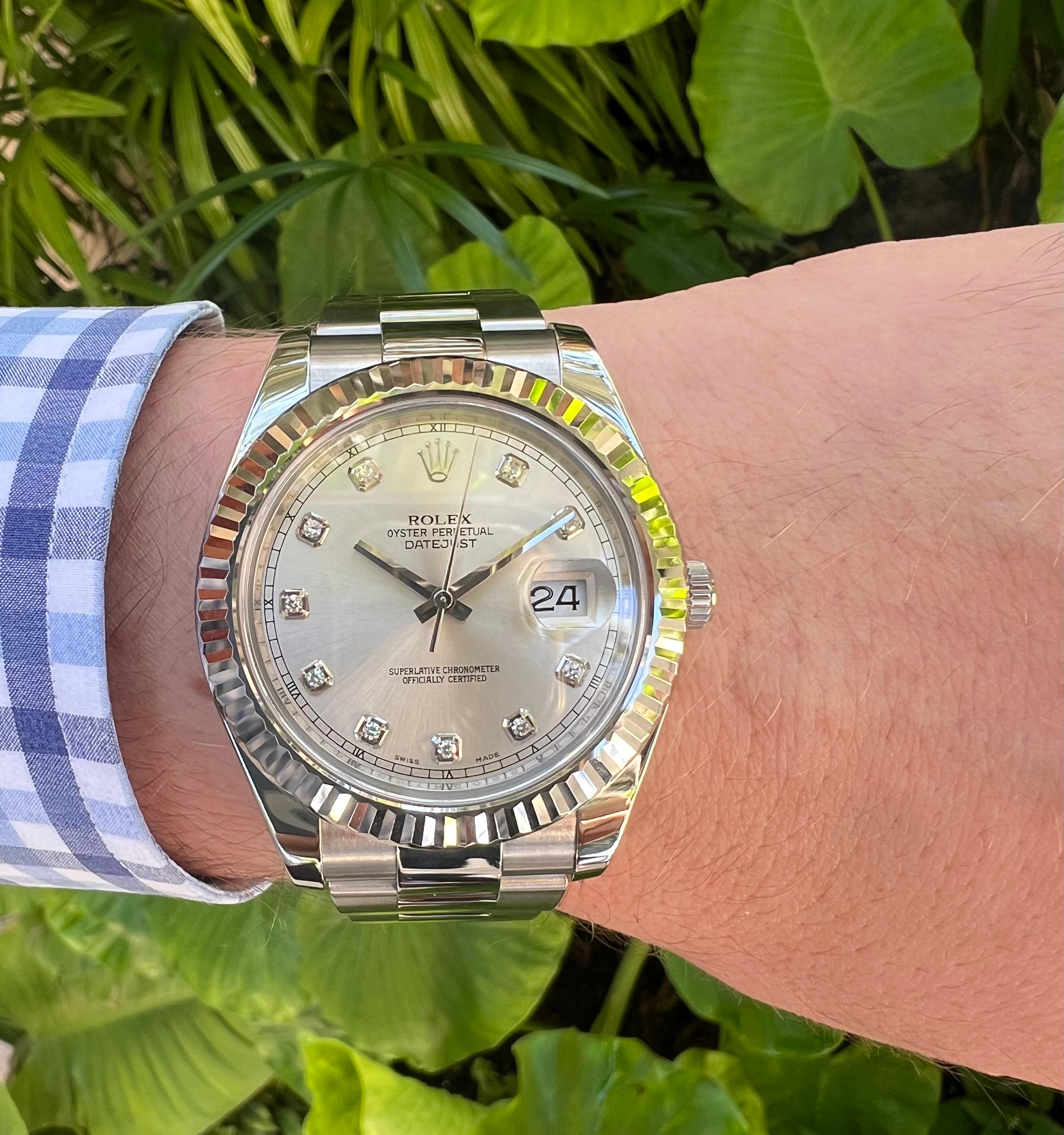 Rolex Datejust II Steel White Gold Wristwatch Ref. 116334 4