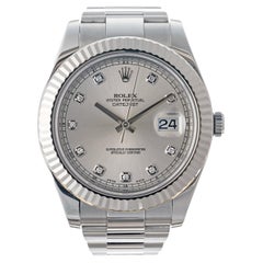 Rolex Datejust II Steel White Gold Wristwatch Ref. 116334