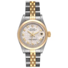 Rolex Datejust Ivory Pyramid Dial Ladies Watch 79163 Box Service Card