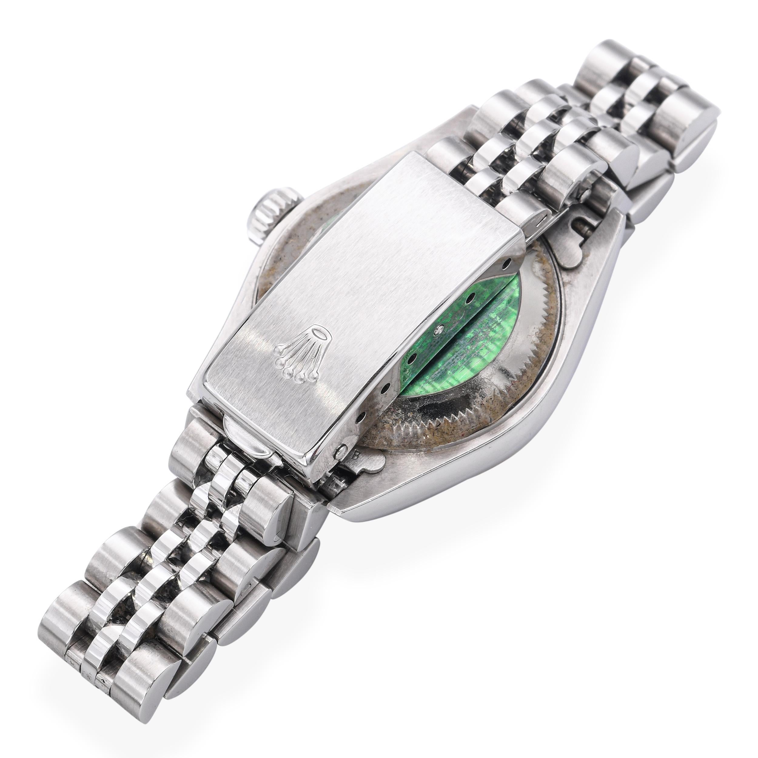 Rolex Datejust Jubilee Esfera Diamante Acero Oro Blanco Reloj Señora Ref. 79174 en venta 1
