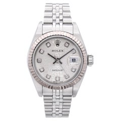 Rolex Datejust Jubilee Esfera Diamante Acero Oro Blanco Reloj Señora Ref. 79174
