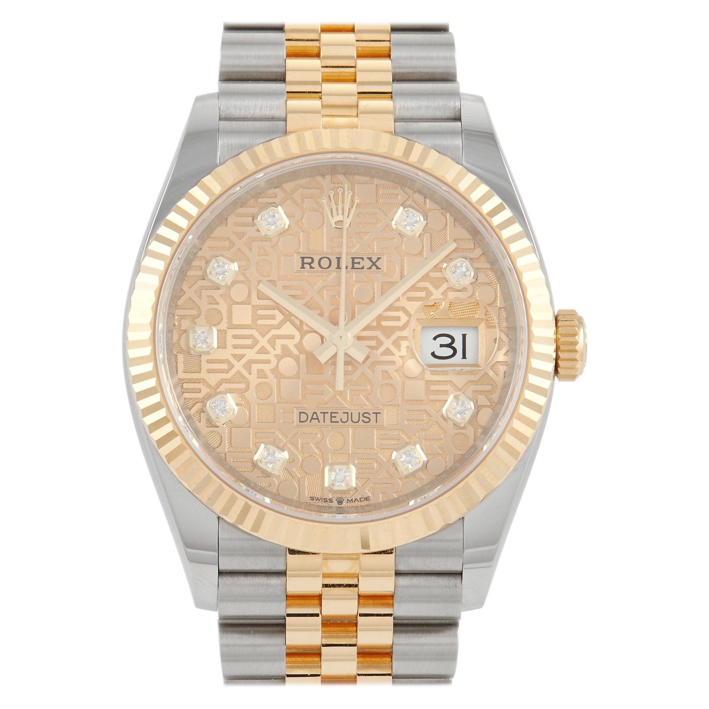 Rolex Datejust Jubilee Diamond Watch 126233