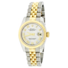 Rolex Datejust Ladies 2-Tone Factory Mother of Pearl Dial Watch 179173