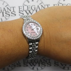 Rolex Datejust Ladies Automatic Steel Jubilee Watch, 1.96 Carat Diamond Bezel