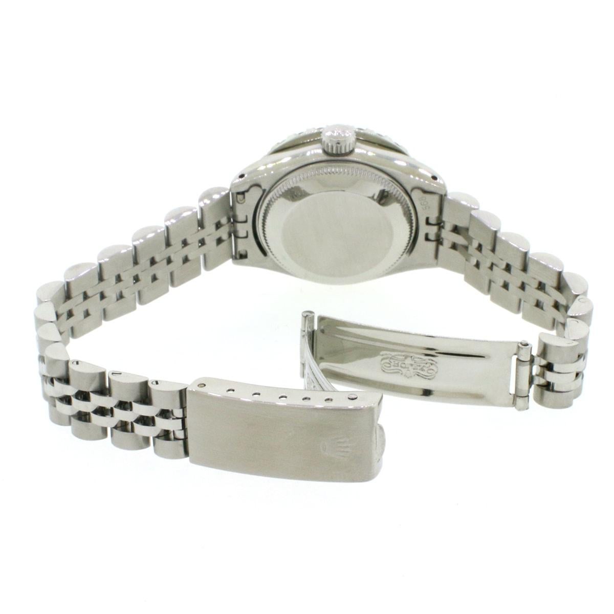 Rolex Datejust Ladies Automatic Steel Jubilee Watch, 1.96 Carat Diamond Bezel For Sale 3