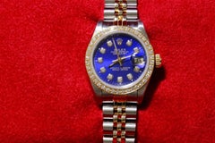 Rolex Datejust Ladies Diamond Dial and Bezel 69173 18 Karat Gold and Steel