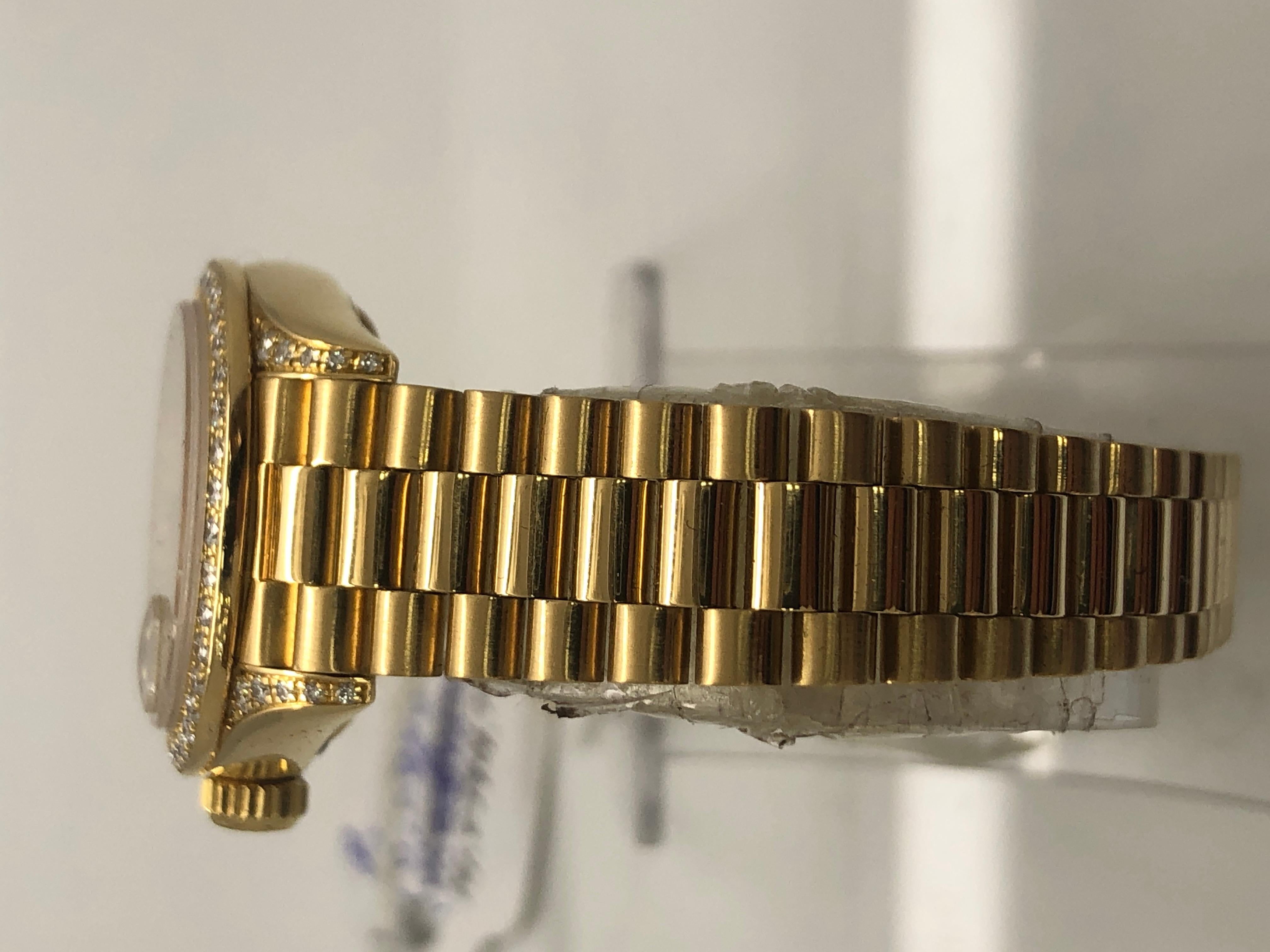 Rolex Datejust Damen Original Diamant Uhr (Rundschliff) im Angebot