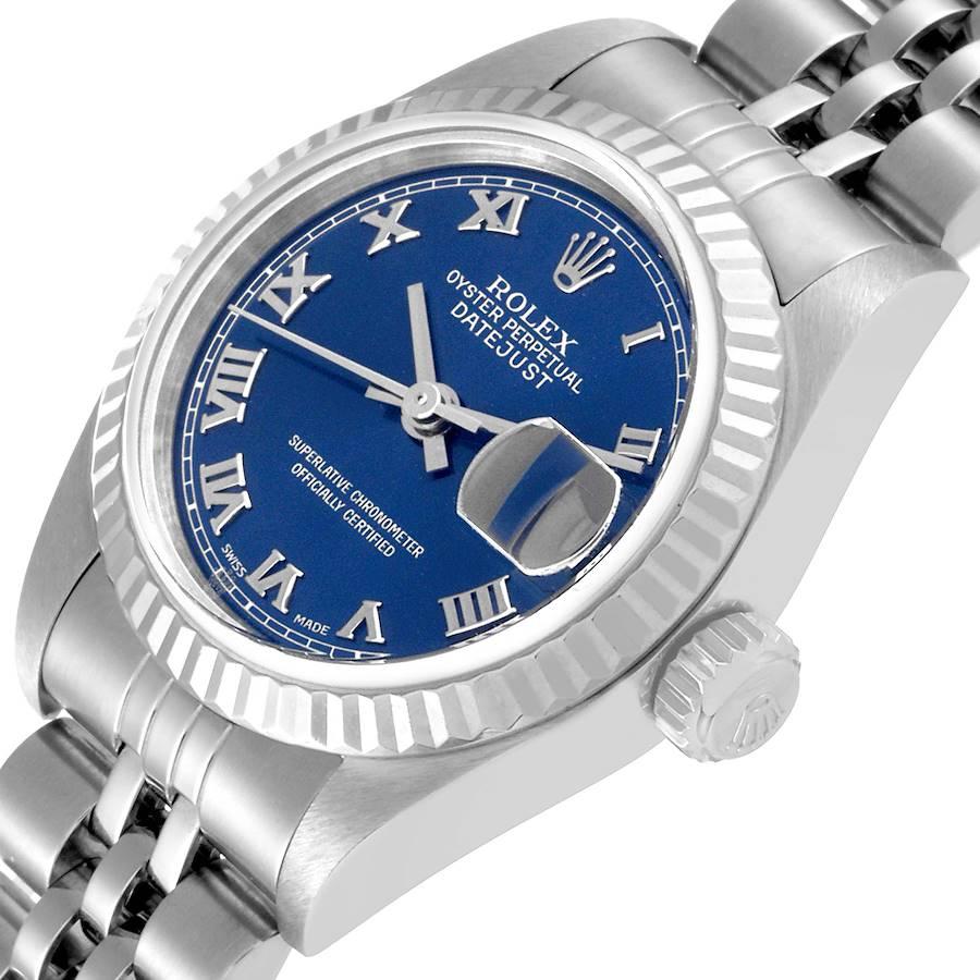 Rolex Datejust Ladies Steel 18k White Gold Bronze Dial Watch 79174 1