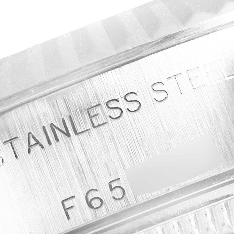 Rolex Datejust Ladies Steel 18 Karat White Gold Watch 79174 Box Paper For Sale 2
