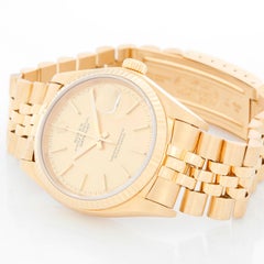 Rolex Datejust Men's 18 Karat Watch 16018