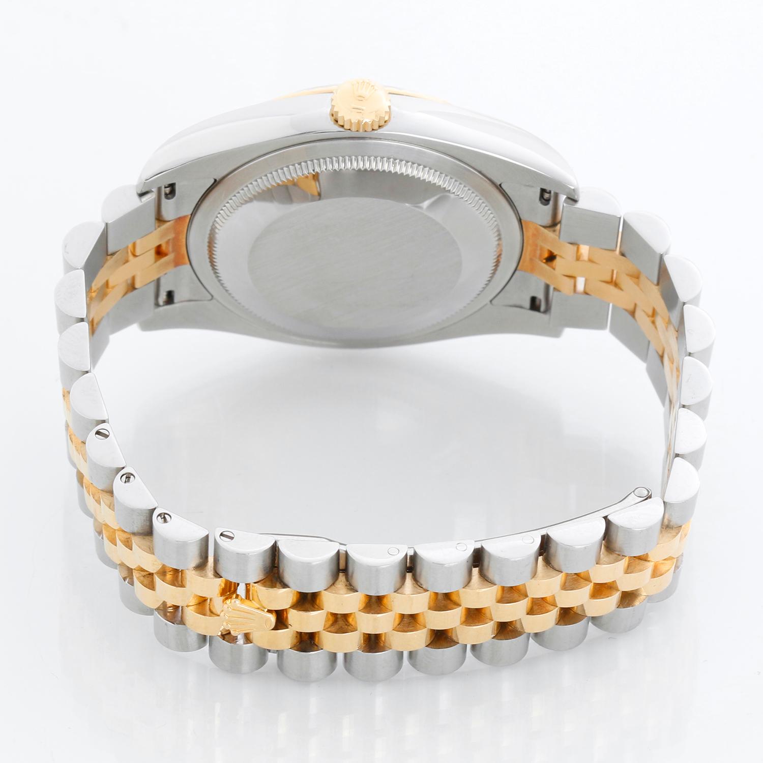 Women's or Men's Rolex Datejust Men's 2-Tone Factory Diamond Dial Watch 116233 For Sale