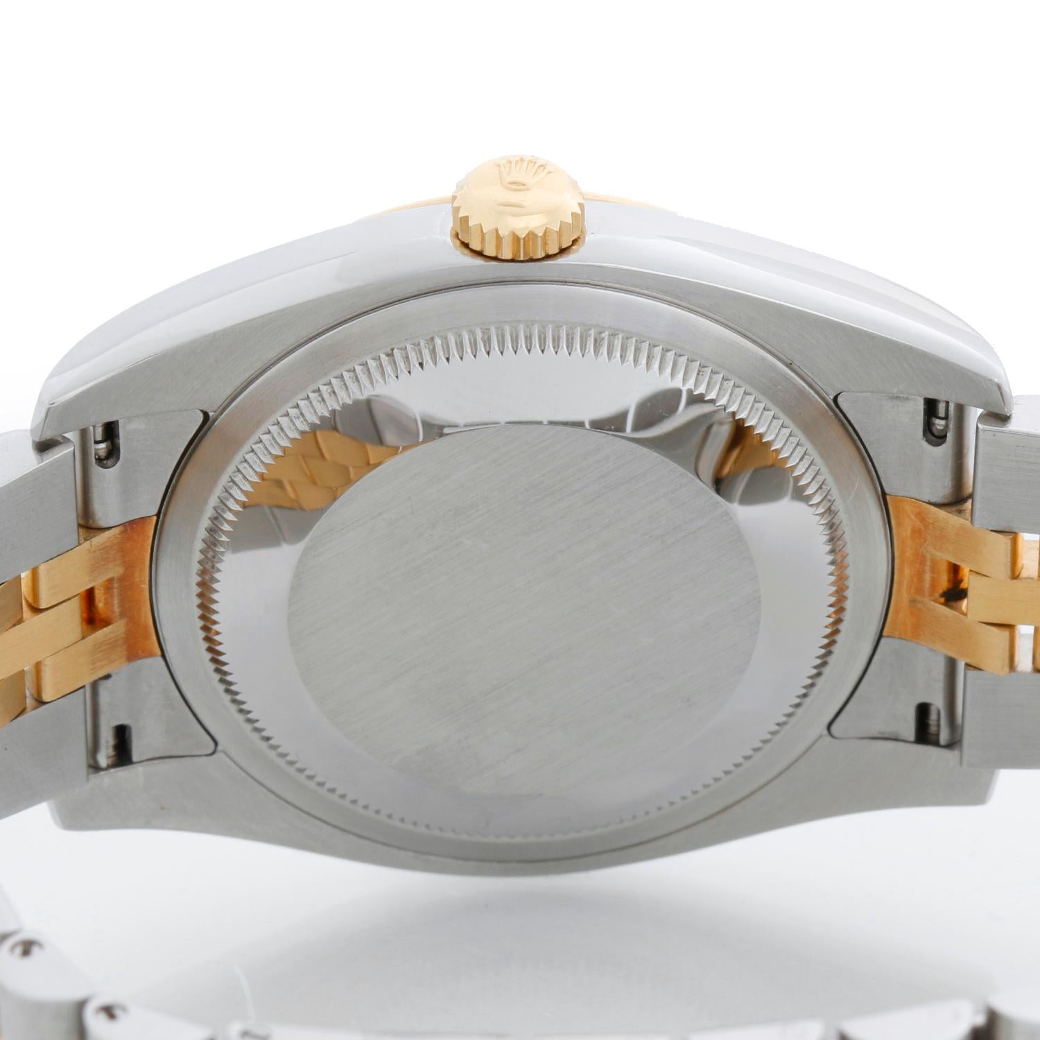 Rolex Datejust Men's 2-Tone Factory Diamond Dial Watch 116233 For Sale 1