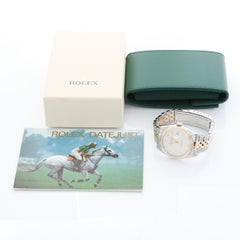 Rolex Datejust Men's 2-Tone Silver Diamond Watch 16233