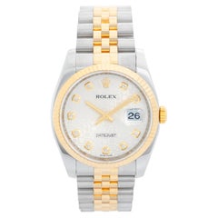 Rolex Datejust Men's 2-Tone Steel & Gold Watch Jubilee 116233