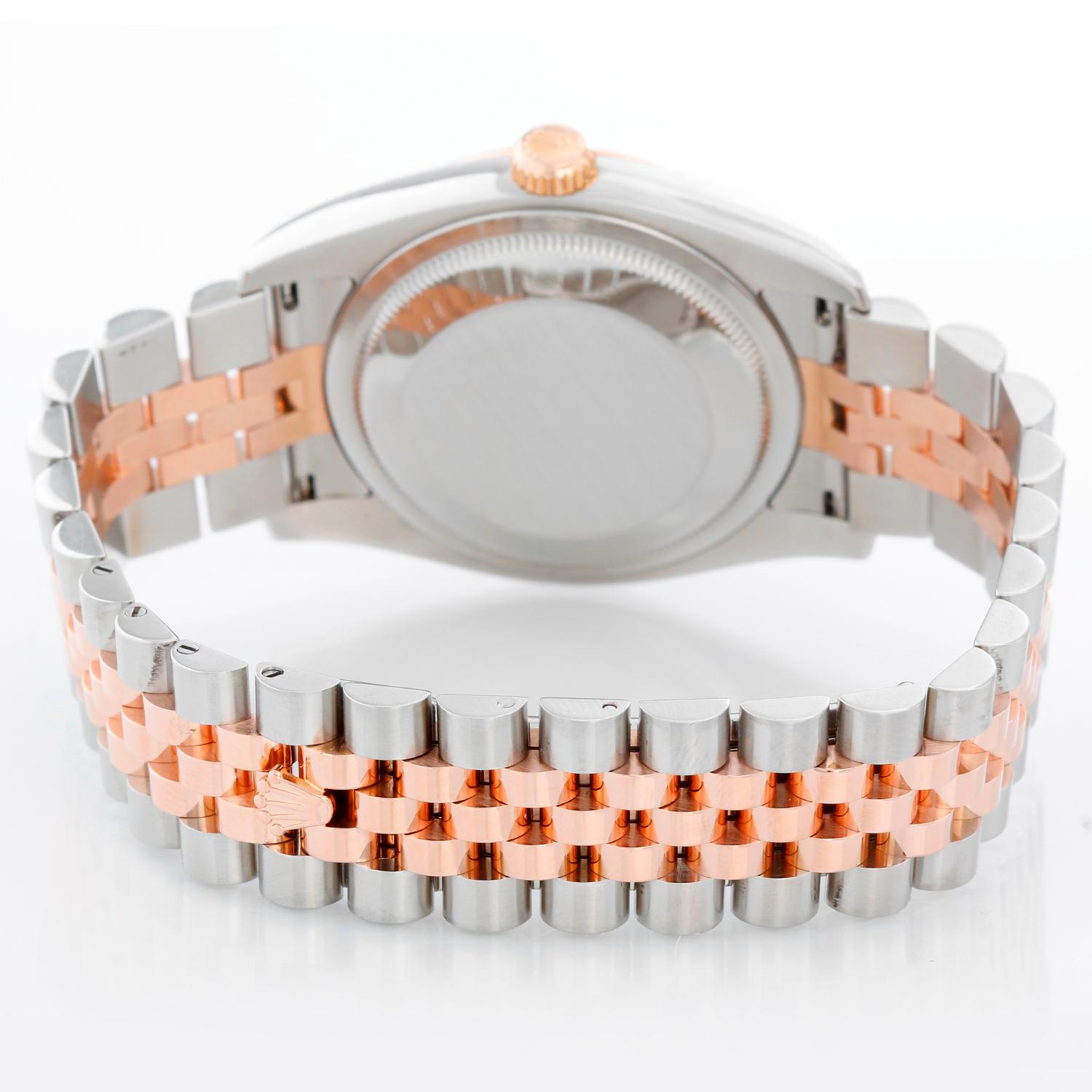 Rolex Montre Datejust pour hommes 2 tons acier/or rose 116231 Excellent état - En vente à Dallas, TX