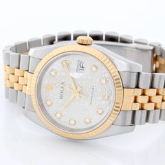 Rolex Yellow Gold Stainless Steel Datejust Automatic Wristwatch Ref 116233