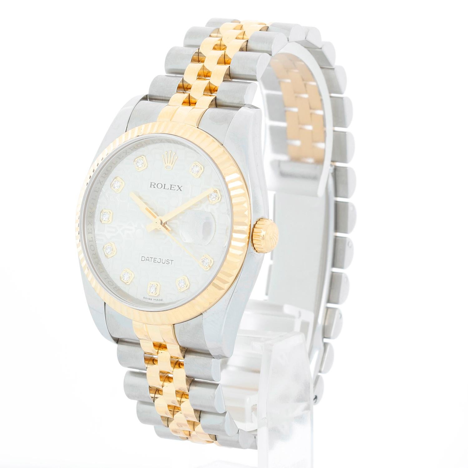 Rolex Datejust Men's 2-Tone Watch 116233 In Excellent Condition For Sale In Dallas, TX
