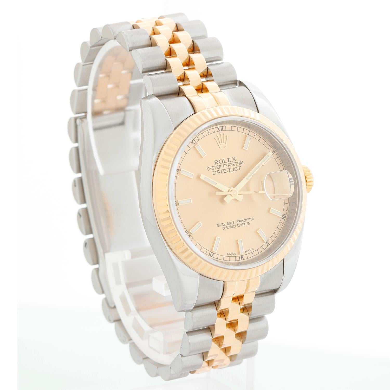 Rolex Datejust Men's 2-Tone Watch 116233 In Excellent Condition In Dallas, TX