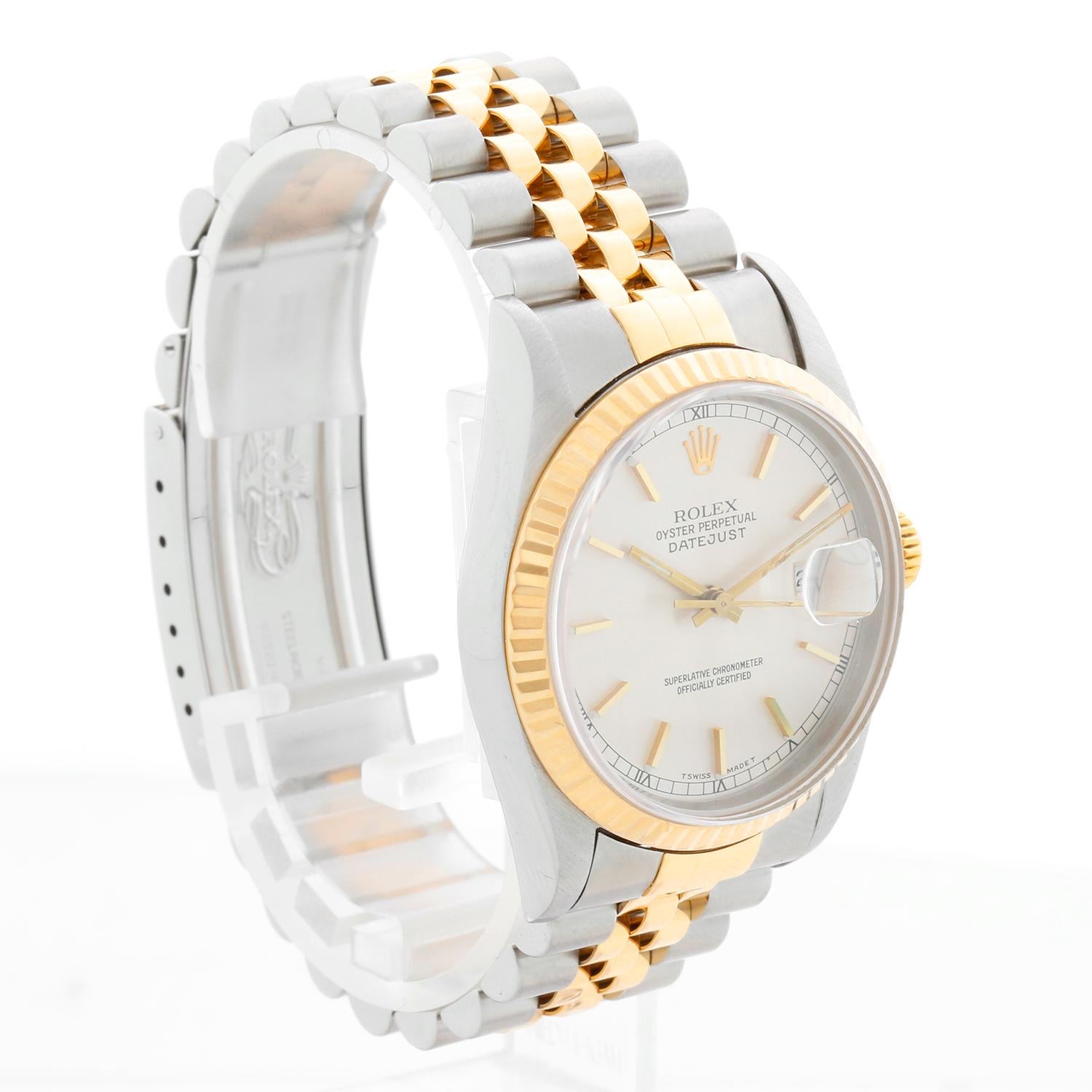 Reloj Rolex Datejust para hombre de 2 tonos 16233 en Excelente estado para la venta en Dallas, TX